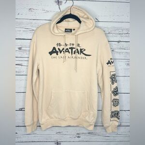 Nickelodeon Avatar The Last Airbender Cream Hoodie with Black Graphic